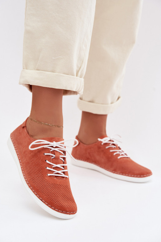 jalatsid  Z Naturalnego Zamszu S.Barski LR61-7080 oranži värvi