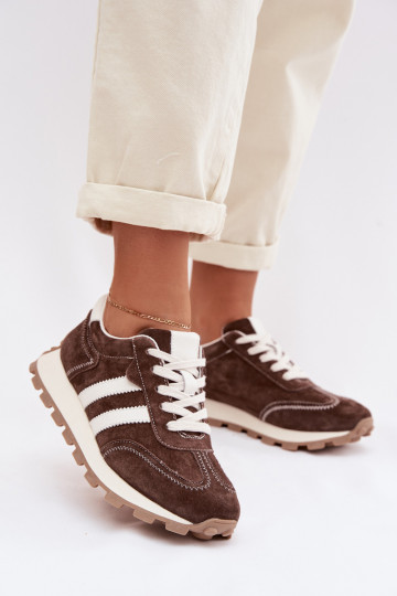 seemisnakhsed  tüüpi jalanõud  platvormiga S.Barski LR61-7097 Czekoladowe 2