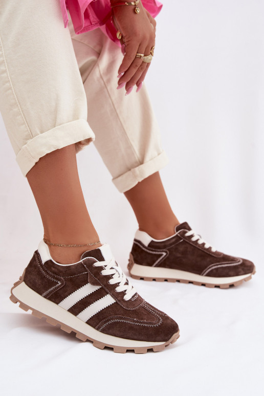 seemisnakhsed  tüüpi jalanõud  platvormiga S.Barski LR61-7097 Czekoladowe