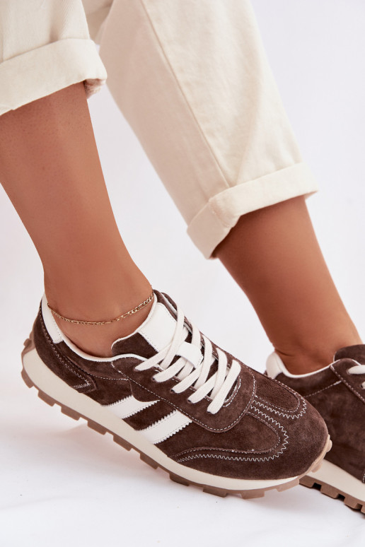 seemisnakhsed  tüüpi jalanõud  platvormiga S.Barski LR61-7097 Czekoladowe