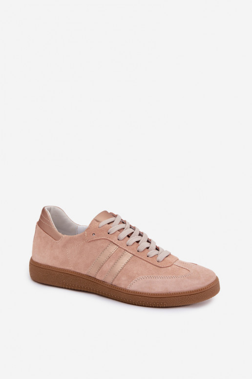Zazoo N1068 kunstsuede madalad sportjalatsid naistele roosa värvi