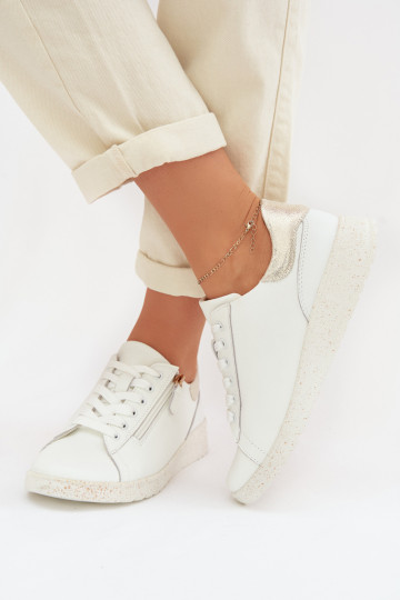   jalatsid  tõmblukuga Valget-Kuldset värvi Dorothea