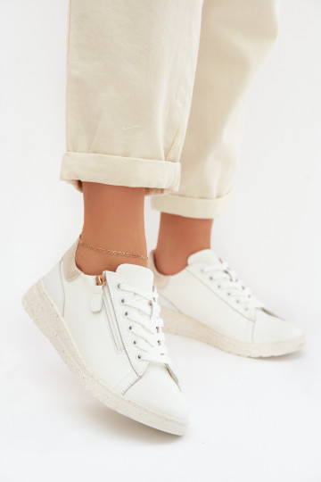   jalatsid  tõmblukuga Valget-Kuldset värvi Dorothea 2