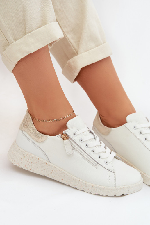   jalatsid  tõmblukuga Valget-Kuldset värvi Dorothea