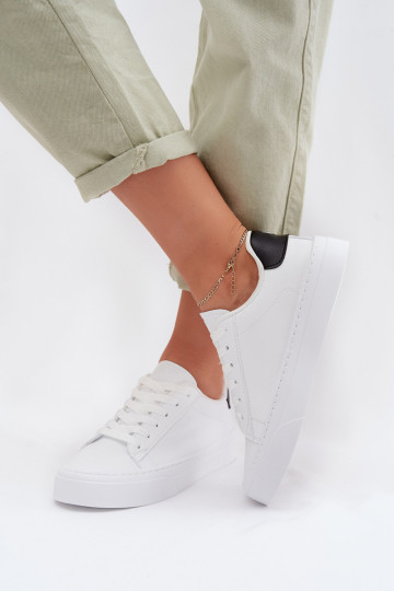  tüüpi jalanõud  eko-nahast Big Star TT274928 HI-POLY SYSTEM valget värvi