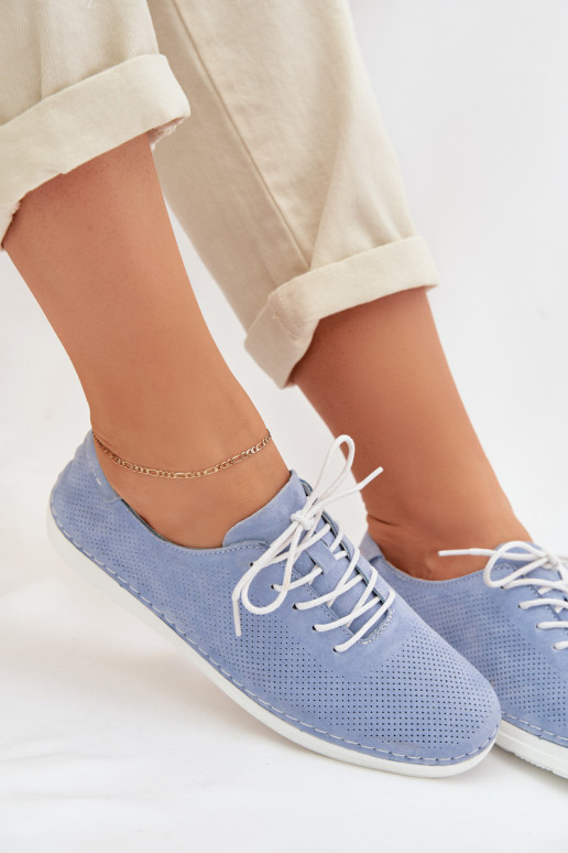 jalatsid  Z Naturalnego Zamszu S.Barski LR61-7080 Sinist värvi