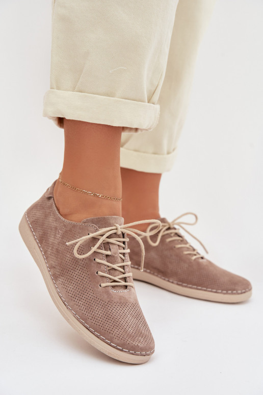 jalatsid  Z Naturalnego Zamszu S.Barski LR61-7080 beeži värvi