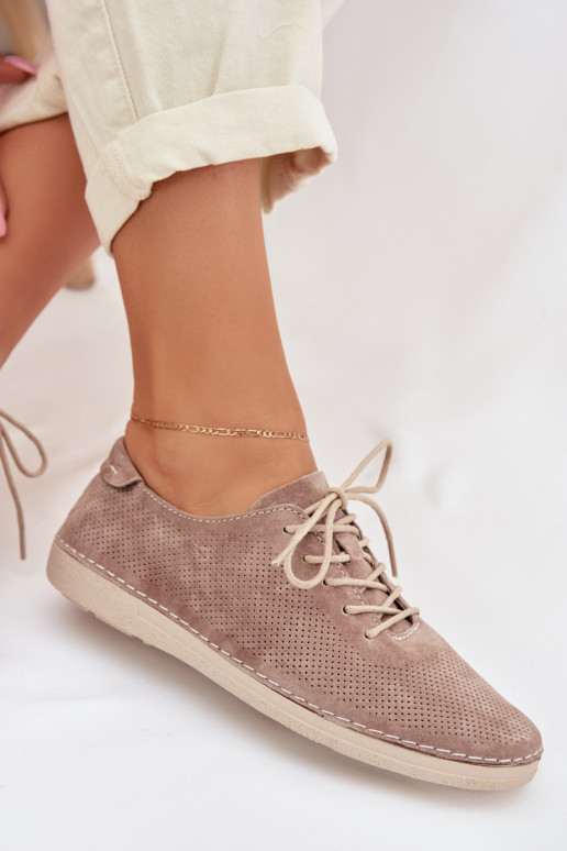 jalatsid  Z Naturalnego Zamszu S.Barski LR61-7080 beeži värvi