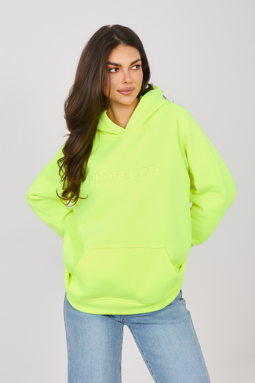 Fluorestseeruva kollase värvusega kampsun