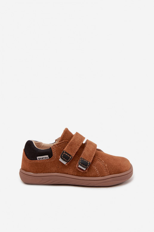 Laste nahast Barefoot saapad Bartek 8600363 pruuni värviga