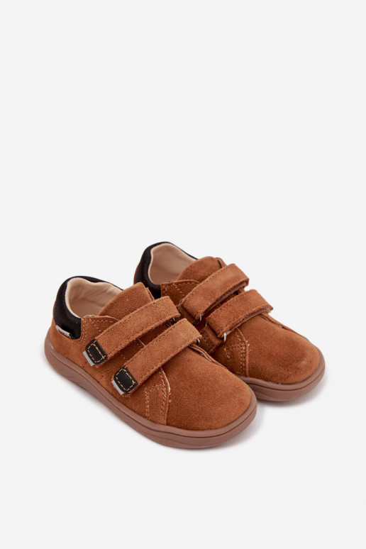 Laste nahast Barefoot saapad Bartek 8600363 pruuni värviga