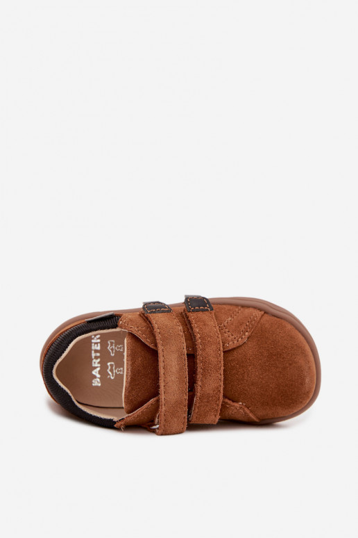 Laste nahast Barefoot saapad Bartek 8600363 pruuni värviga