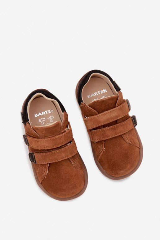 Laste nahast Barefoot saapad Bartek 8600363 pruuni värviga