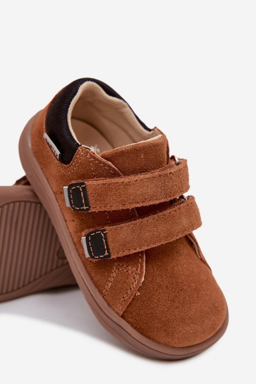 Laste nahast Barefoot saapad Bartek 8600363 pruuni värviga