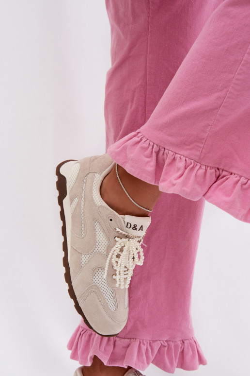 MK61-0705 halli värvi suede naiste tossud
