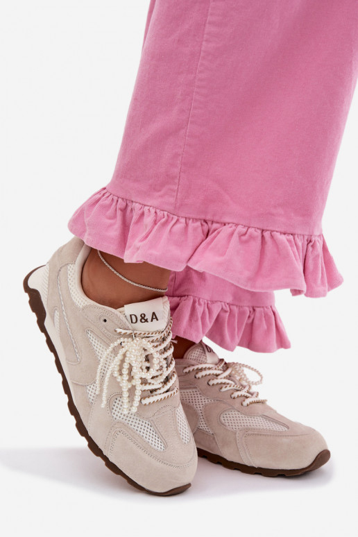 MK61-0705 halli värvi suede naiste tossud