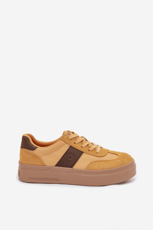 Naise sametised spordijalatsid Big Star TT274166 kollastes toonides