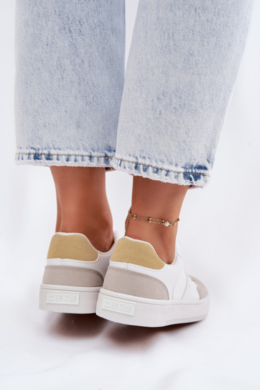 Naisten madalad sneakers jalatsid Big Star TT274767 valge
