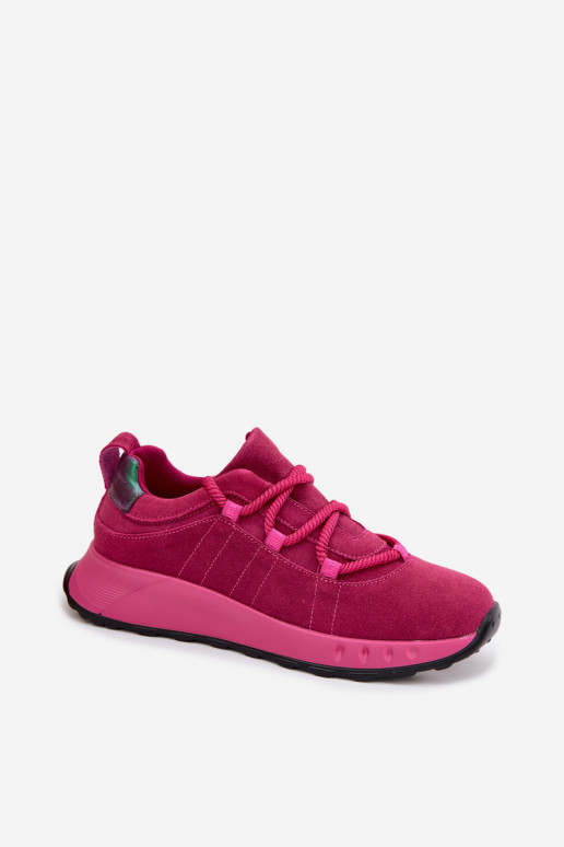 Naisten nubukist sneakers jalatsid Bemela roosa