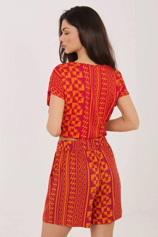 Szorty-D73771M62489KD-pomarańczowy