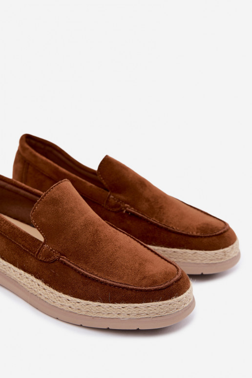 Rexton pruunid meeste mokasiinid espadrillid