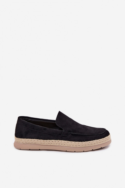 Rexton mustad meeste mokasiinid espadrillid