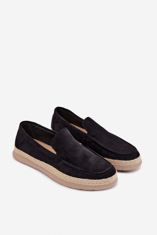 Rexton mustad meeste mokasiinid espadrillid