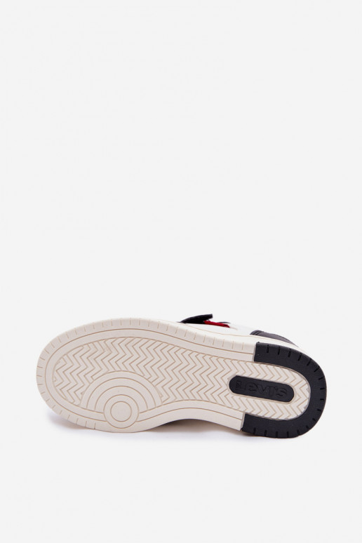 Laste spordijalatsid LEVI'S KICK SE VIRV0152S kleepuvate kinnitustega valge-must