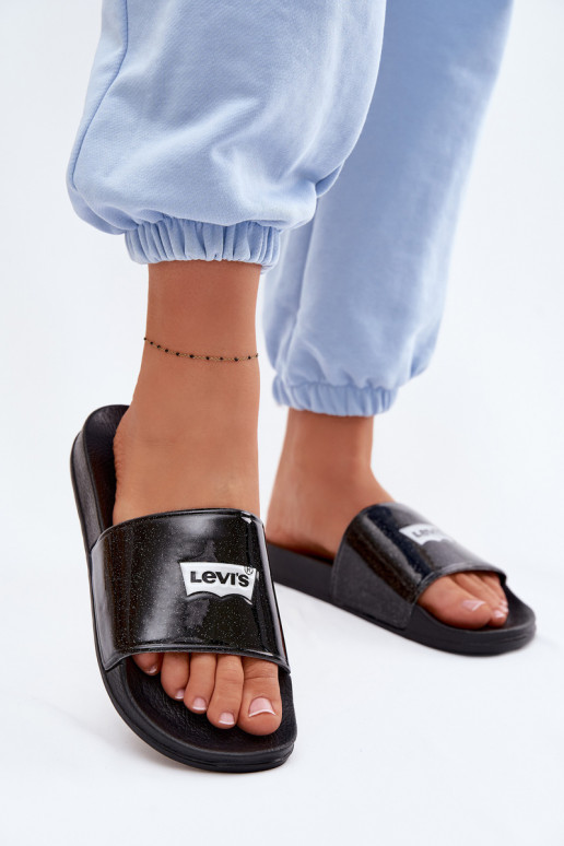 Nuorten sandaalit LEVI'S VPOL0251S-2693 musta kiiltävällä
