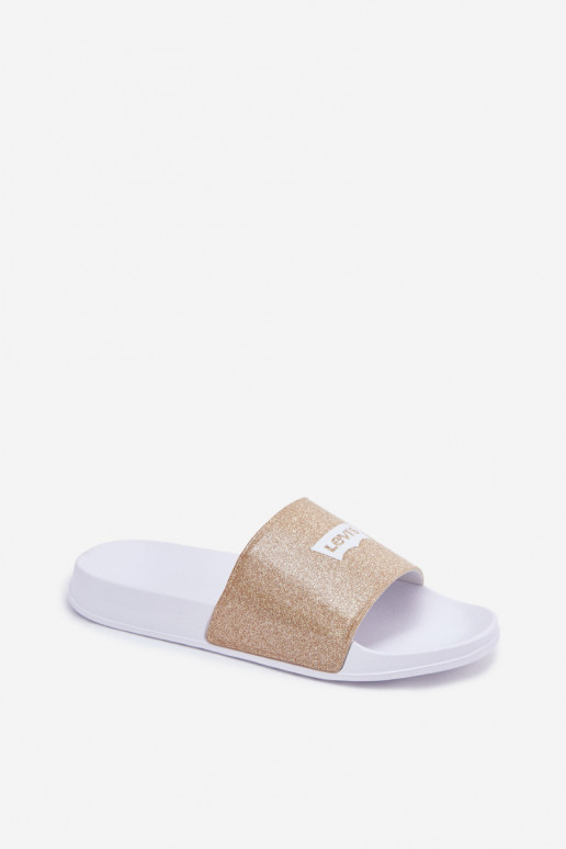 Nuorten sandaalit LEVI'S VPOL0251S-3923 kultainen kiiltävällä