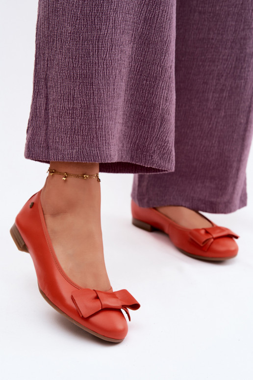 Ballet flats koos paeltega oranžis värvuses