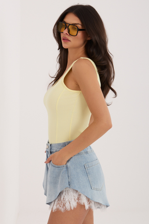 Heledat kollane top