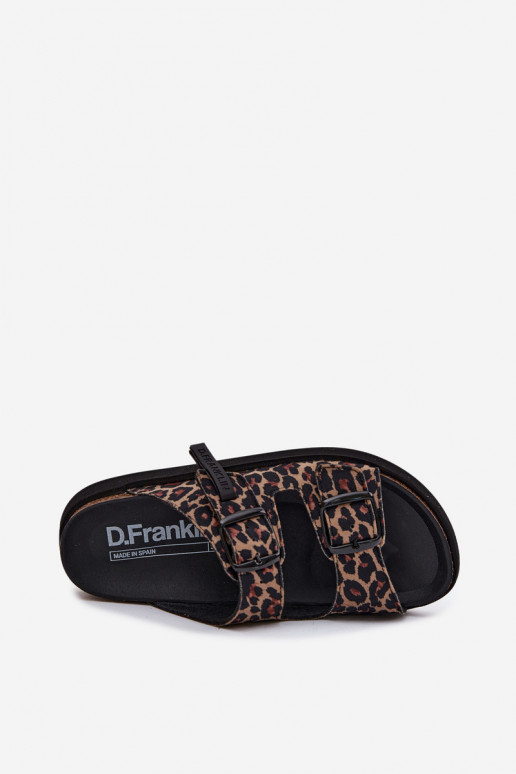 D.Franklin DFSH407011 naiste platvormiga sussid leopardimustriga