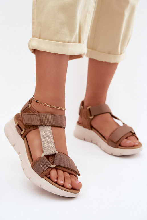 Pruunid naiste sandaalid spordistiilis Artiker 58C1231