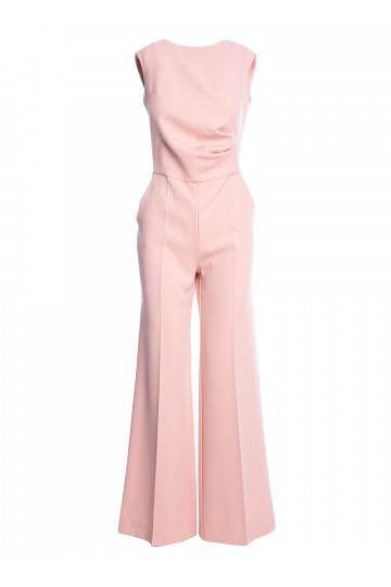 Lai lõikega jumpsuit - pulberroosa 2