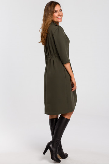 Khaki bleiseri kleit 2