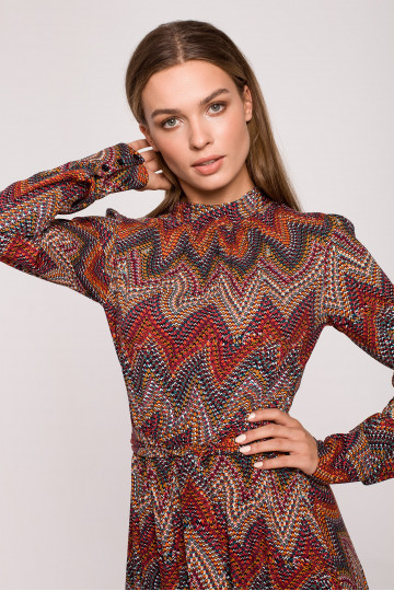 Maxi kleit asteegia mustriga - mudel 1 2