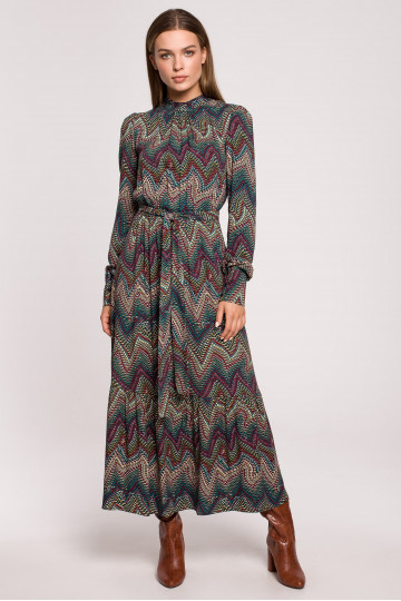 Maxi kleit asteegia mustriga - mudel 2 2
