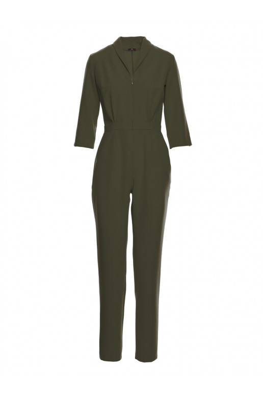 Khaki värvi kombinesoon šalikraega