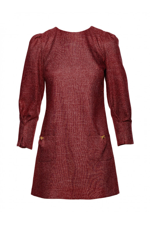 Bordo tvidist mini kleit