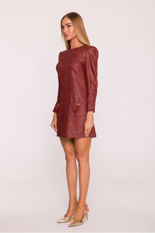 Bordo tvidist mini kleit