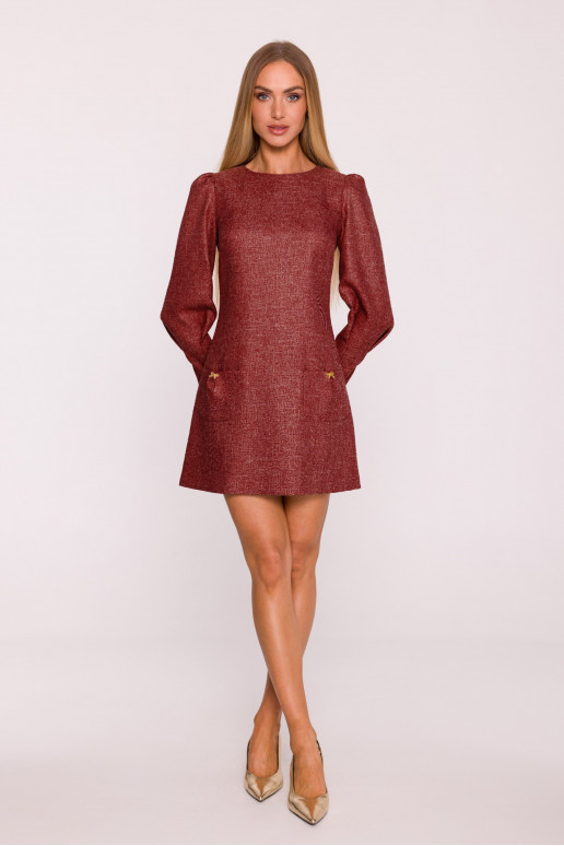 Bordo tvidist mini kleit