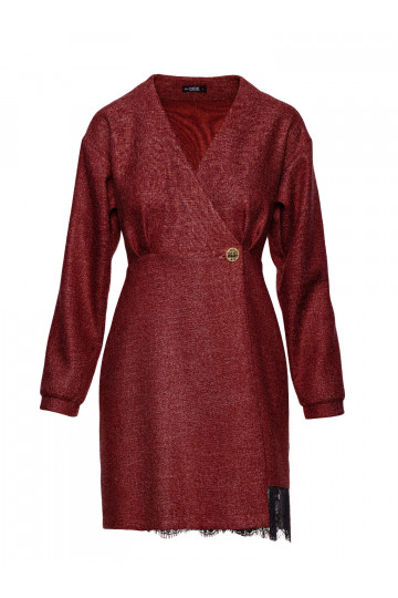 Bordo tvidist kleit pitsiga 2