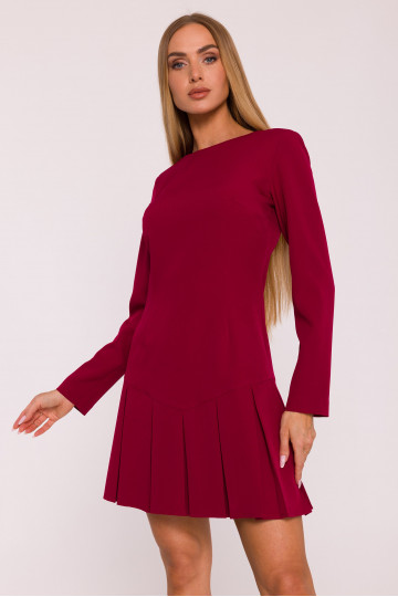Bordo kleit volangidega