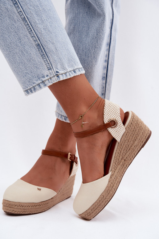 sandaalid Espadrillid  Wrangler 20261087-99Q beeži värvi
