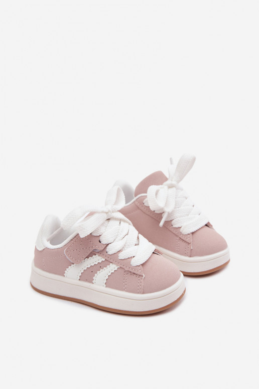 Laste spordijalatsid  tüüpi jalanõud krõpsudega kinnitatav Z Imitacji Skóry tumeroosad värvi Zoya