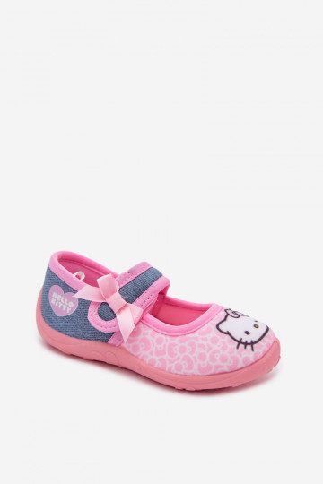 baleriinid  Plätud laste krõpsudega kinnitatav HELLO KITTY Tumeroosad värvi Shani