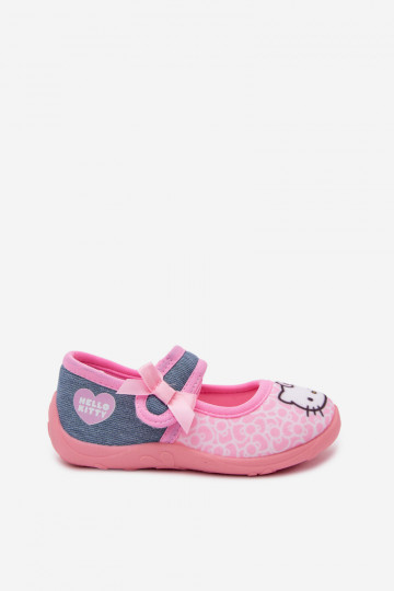 baleriinid  Plätud laste krõpsudega kinnitatav HELLO KITTY Tumeroosad värvi Shani 2