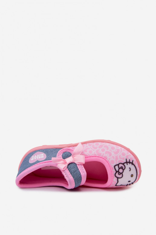 baleriinid  Plätud laste krõpsudega kinnitatav HELLO KITTY Tumeroosad värvi Shani
