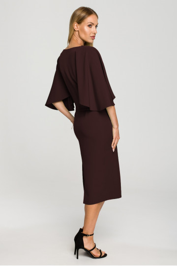 Pruun kleit kimono varrukatega 2